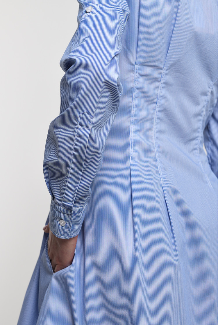 Сукні міді Slim fit для жінок (463053), колір Синій - №5