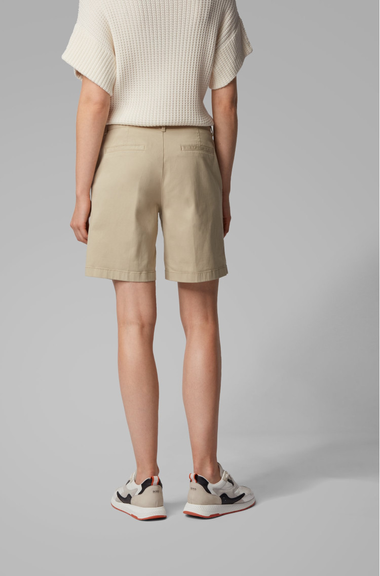 Шорти Regular fit для жінок (463067), колір Бежевий - №4