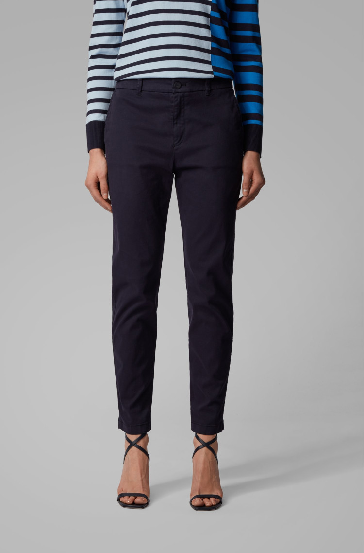 Брюки костюмные Regular fit для женщин (463069), цвет Синий - №2