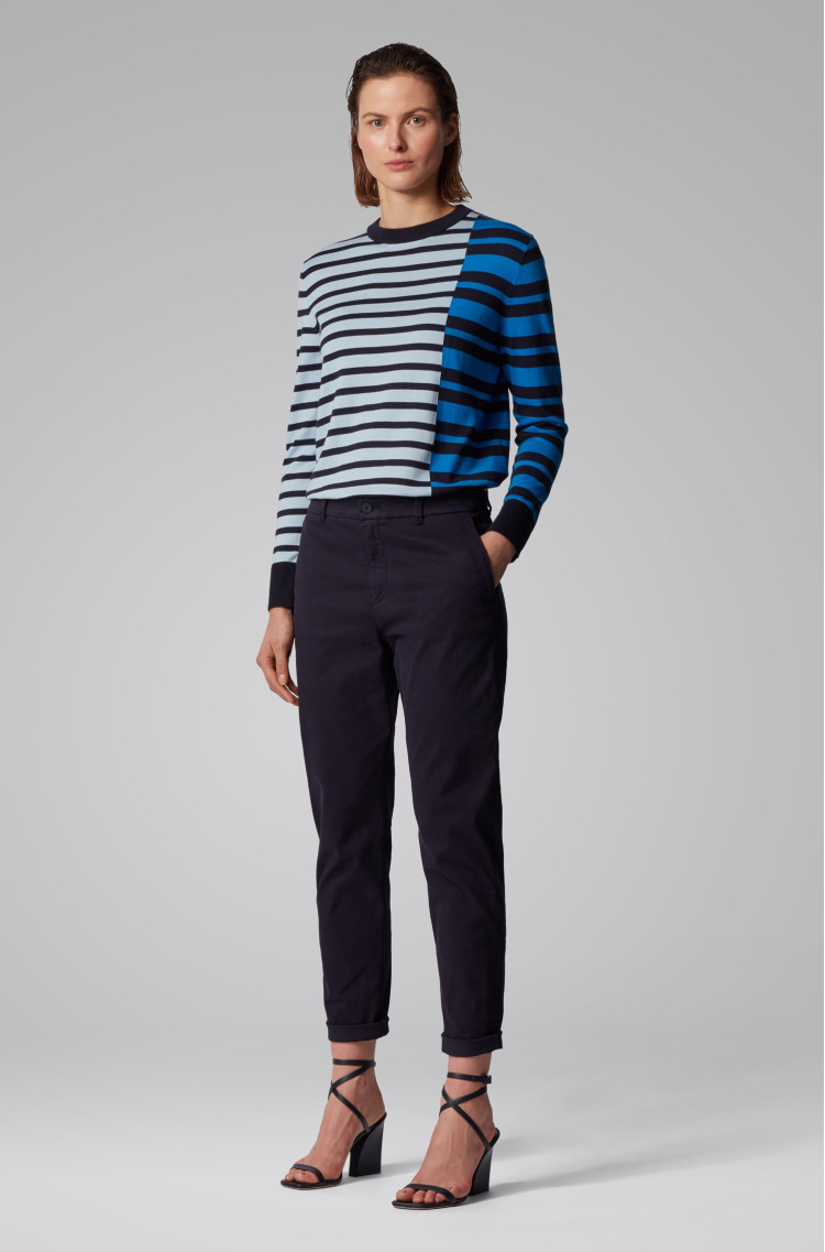 Брюки костюмные Regular fit для женщин (463069), цвет Синий - №3