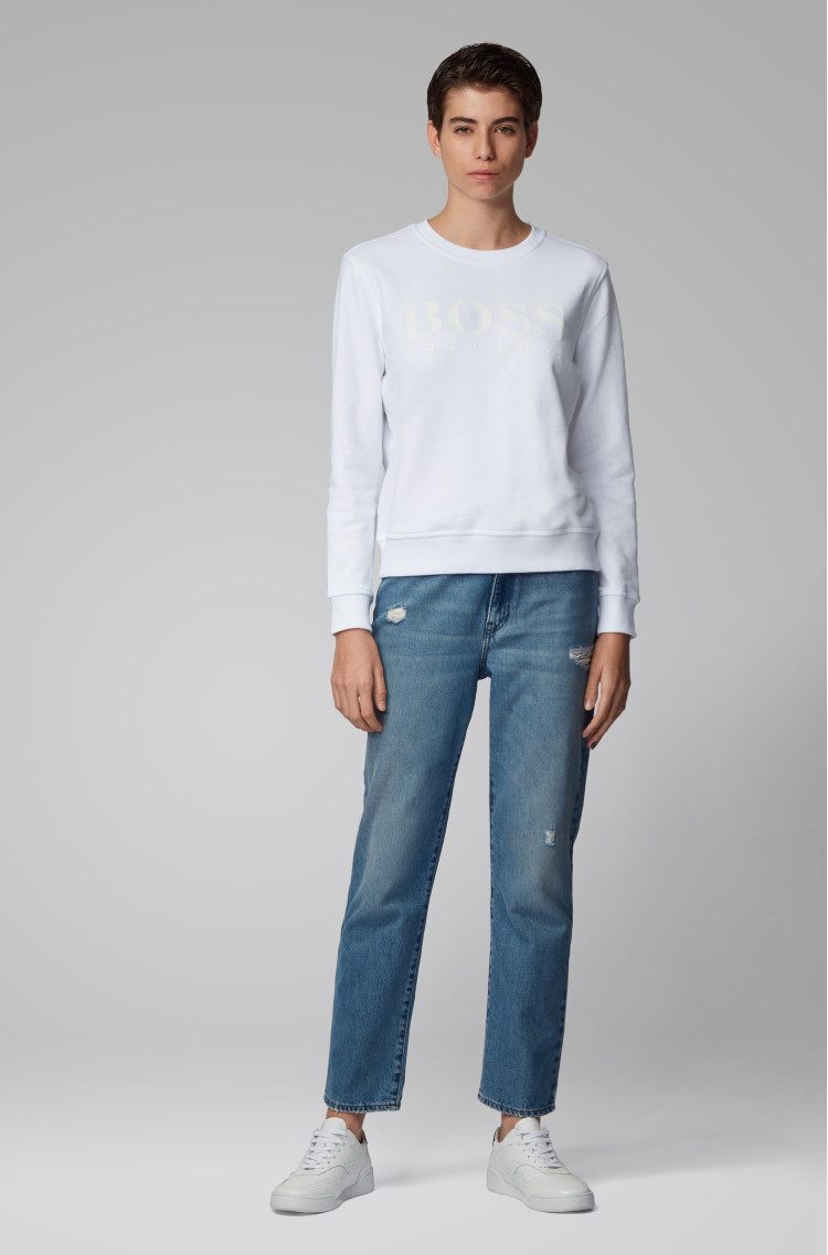 Світшот Regular fit для жінок (463074), колір Білий - №3