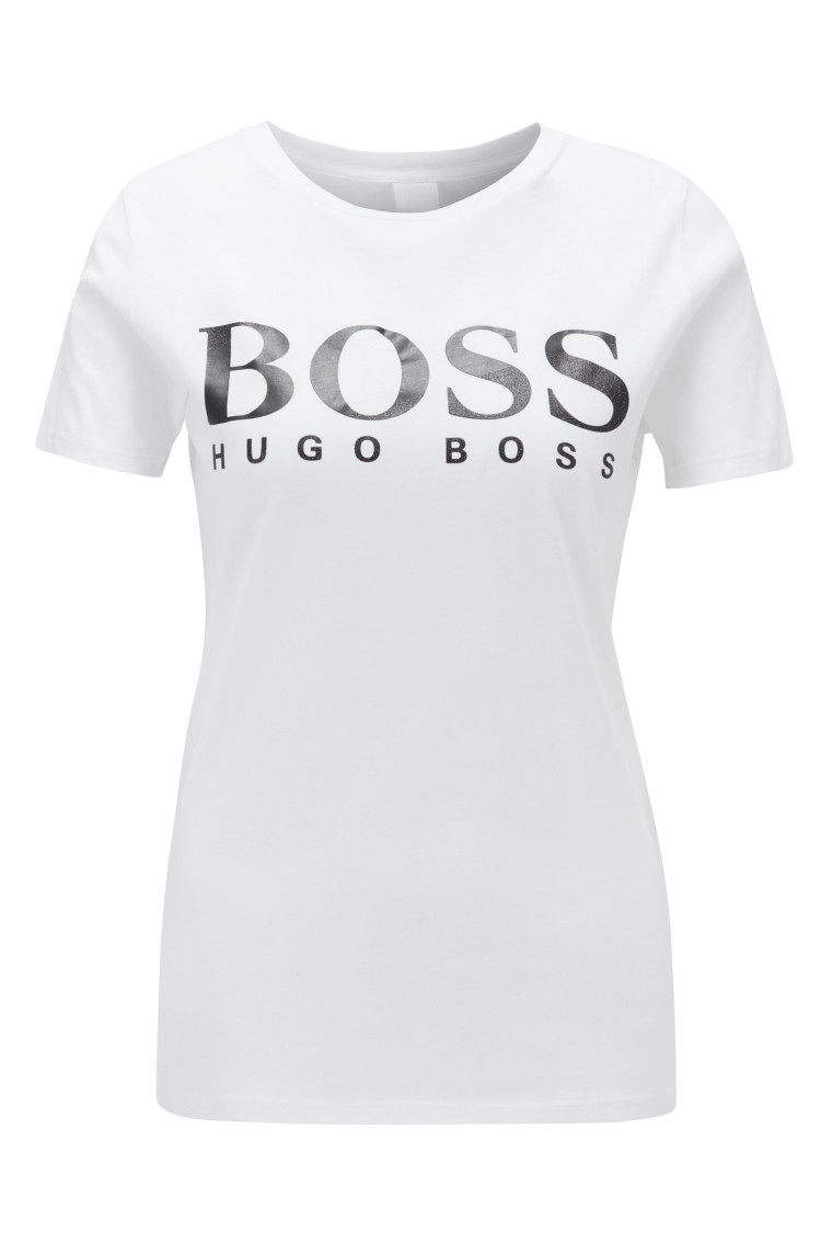 Футболка Slim fit для жінок (463075), колір Білий - №1