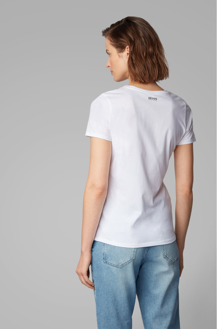 Футболка Slim fit для женщин (463079), цвет Белый - №3