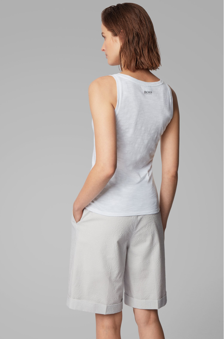Майка Slim fit для женщин (463083), цвет Белый - №4