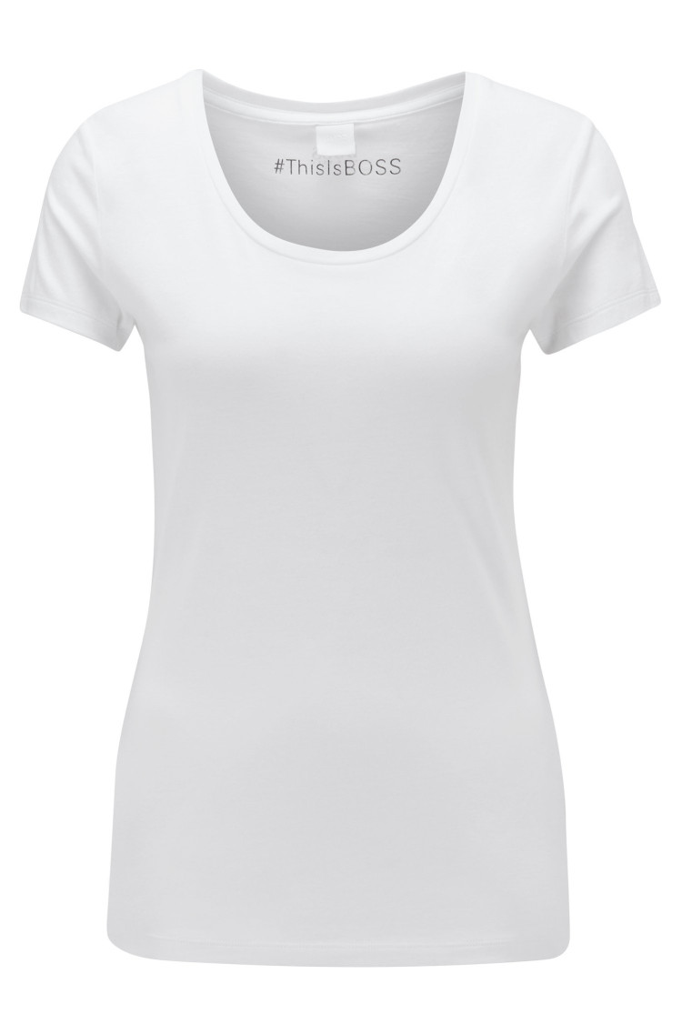 Футболка Slim fit для жінок (463088), колір Білий - №1