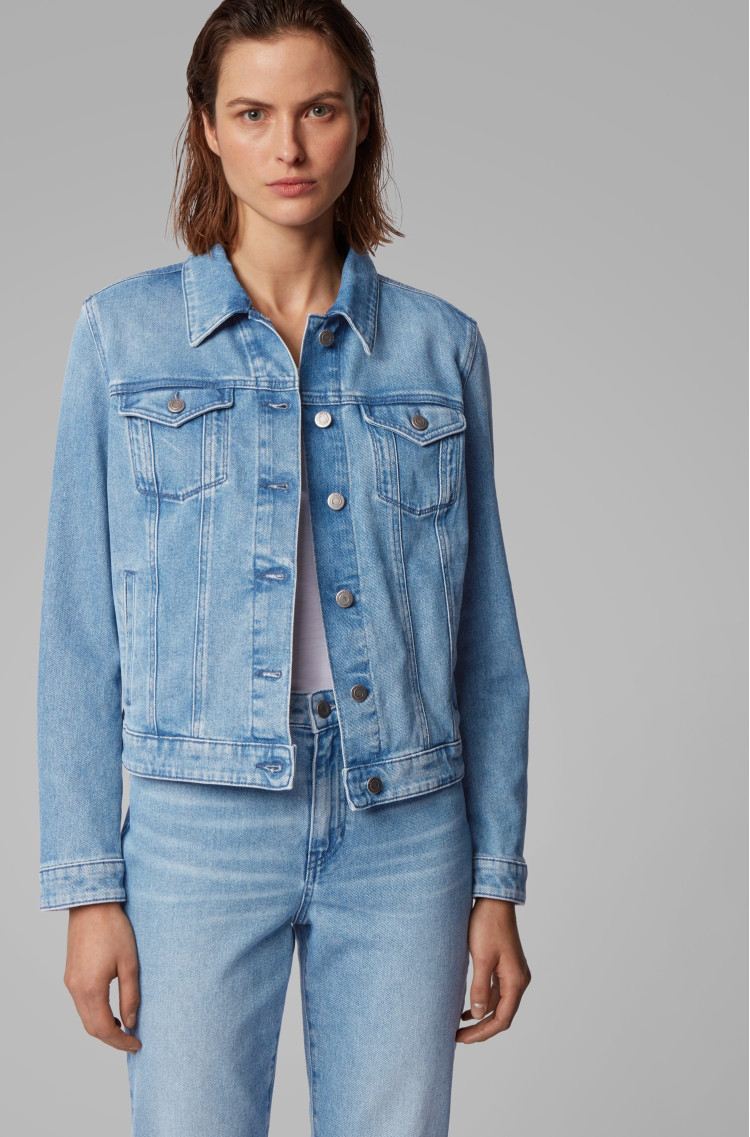 Джинсовая куртка Regular fit для женщин (463097), цвет Синий - №2