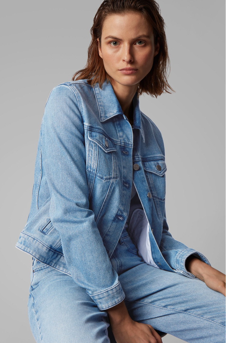 Джинсовая куртка Regular fit для женщин (463097), цвет Синий - №6