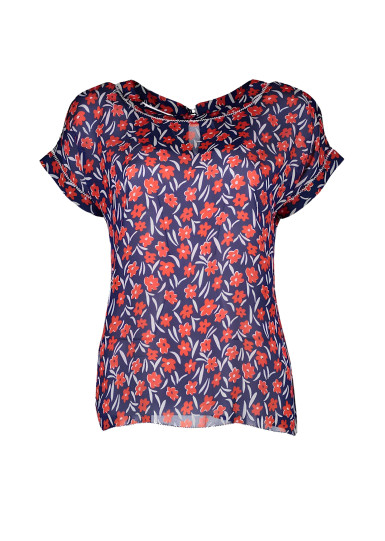 Блуза з коротким рукавом Regular Fit: класичний крій, середня свобода рухів.