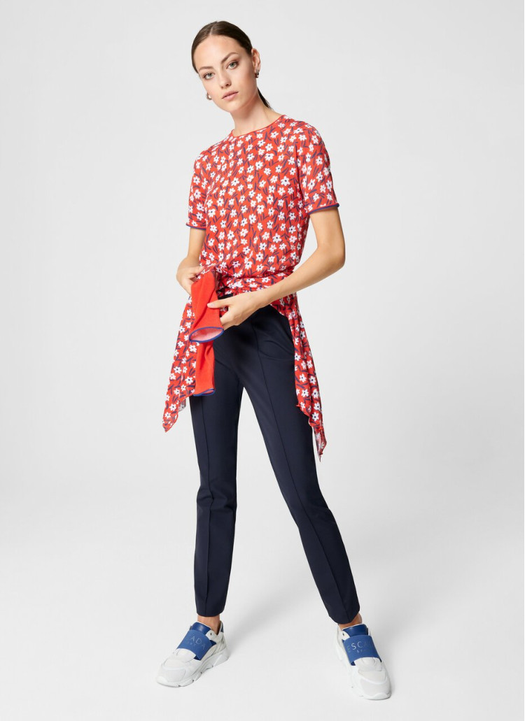 Топ з коротким рукавом Slim fit для жінок (463266), колір Червоний - №3