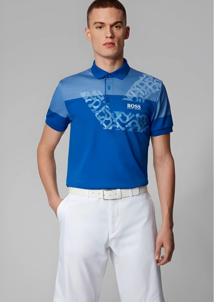 Поло спортивне Regular fit для чоловіків (463382), колір Синій - №2