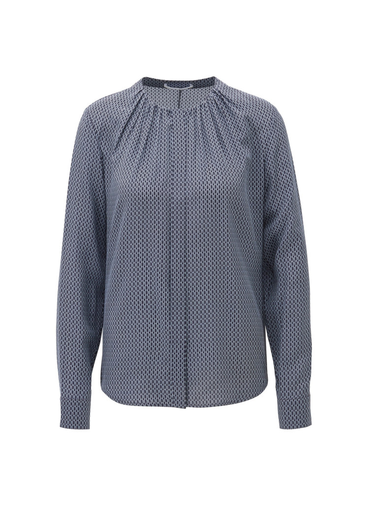 Блуза с длинным рукавом Regular fit для женщин (463435), цвет Синий - №1