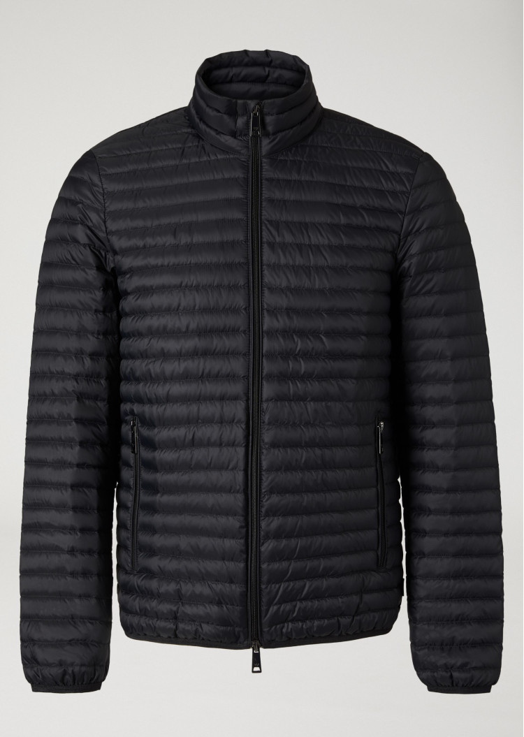 Пуховик тонкий Regular fit для чоловіків (465139), колір Чорний - №1