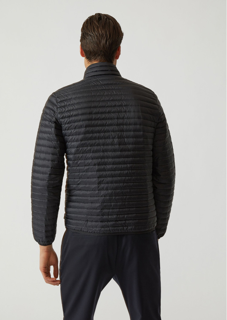 Пуховик тонкий Regular fit для чоловіків (465139), колір Чорний - №4