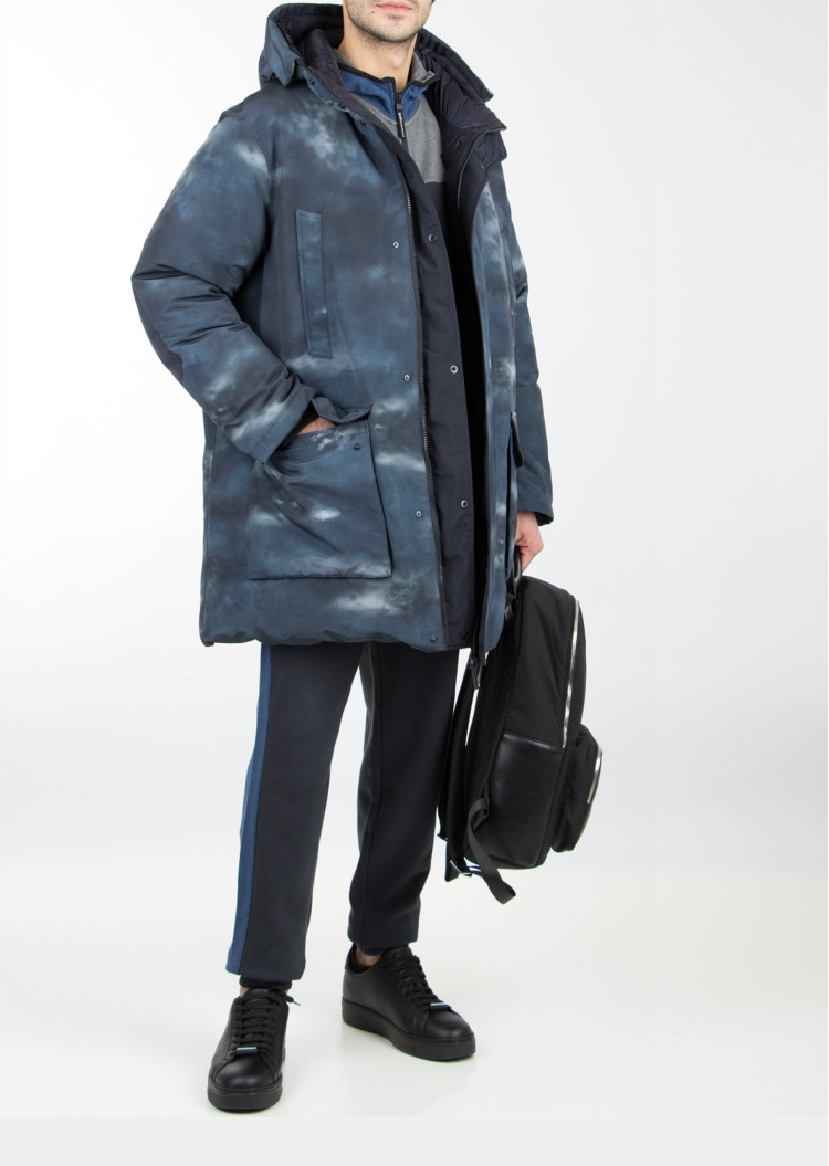 Пуховик Slim fit для мужчин (465156), цвет Синий - №2