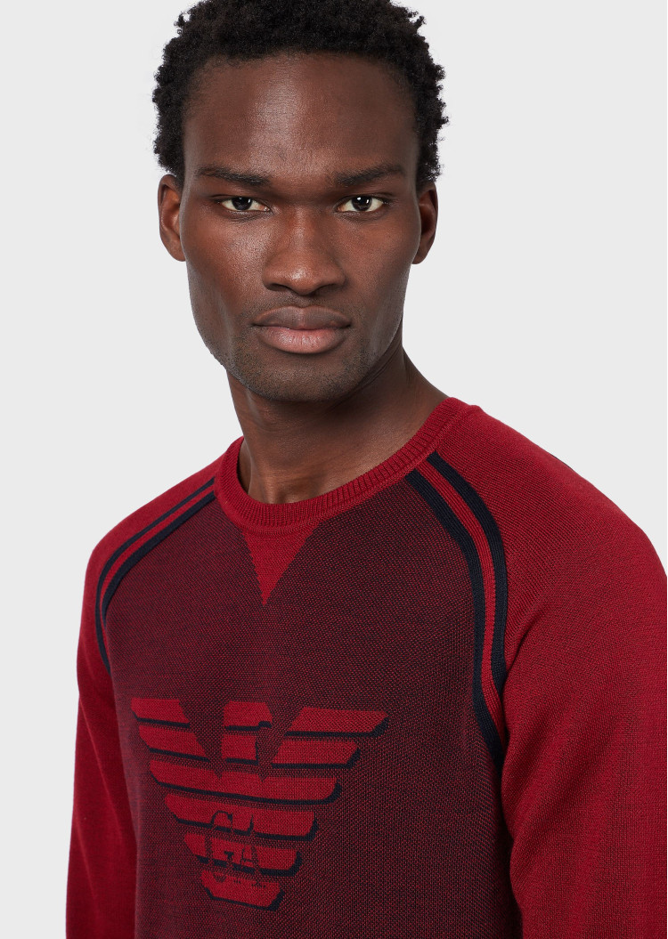 Джемпер Relaxed fit для мужчин (465158), цвет Красный - №6