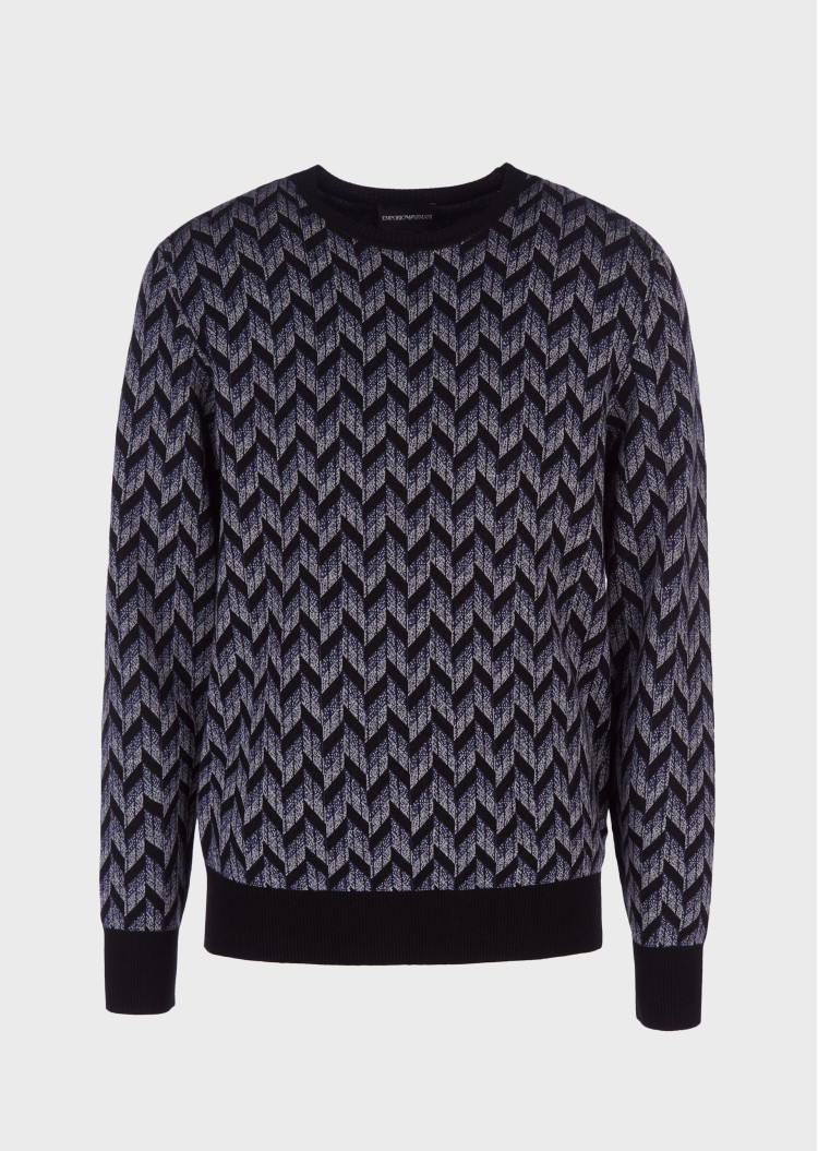 Джемпер Slim fit для мужчин (465160), цвет Синий - №1