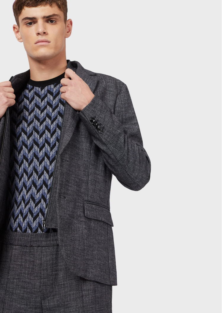 Джемпер Slim fit для мужчин (465160), цвет Синий - №5