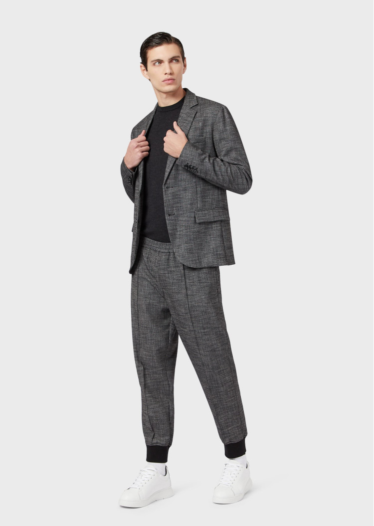 Джемпер Slim fit для чоловіків (465174), колір Сірий - №4