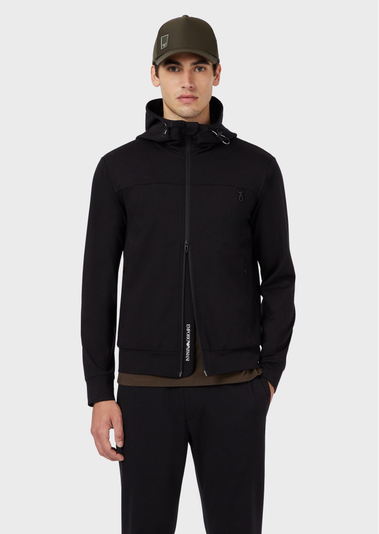 Спортивная кофта Regular fit для мужчин (465183), цвет Черный - №2