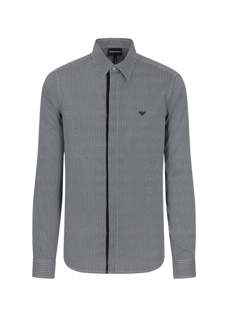 Сорочка повсякденна Slim fit для чоловіків (465199), колір Синій - №1