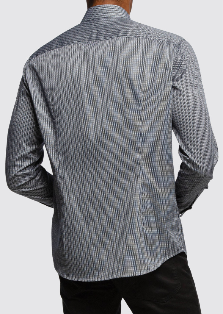 Сорочка повсякденна Slim fit для чоловіків (465199), колір Синій - №4