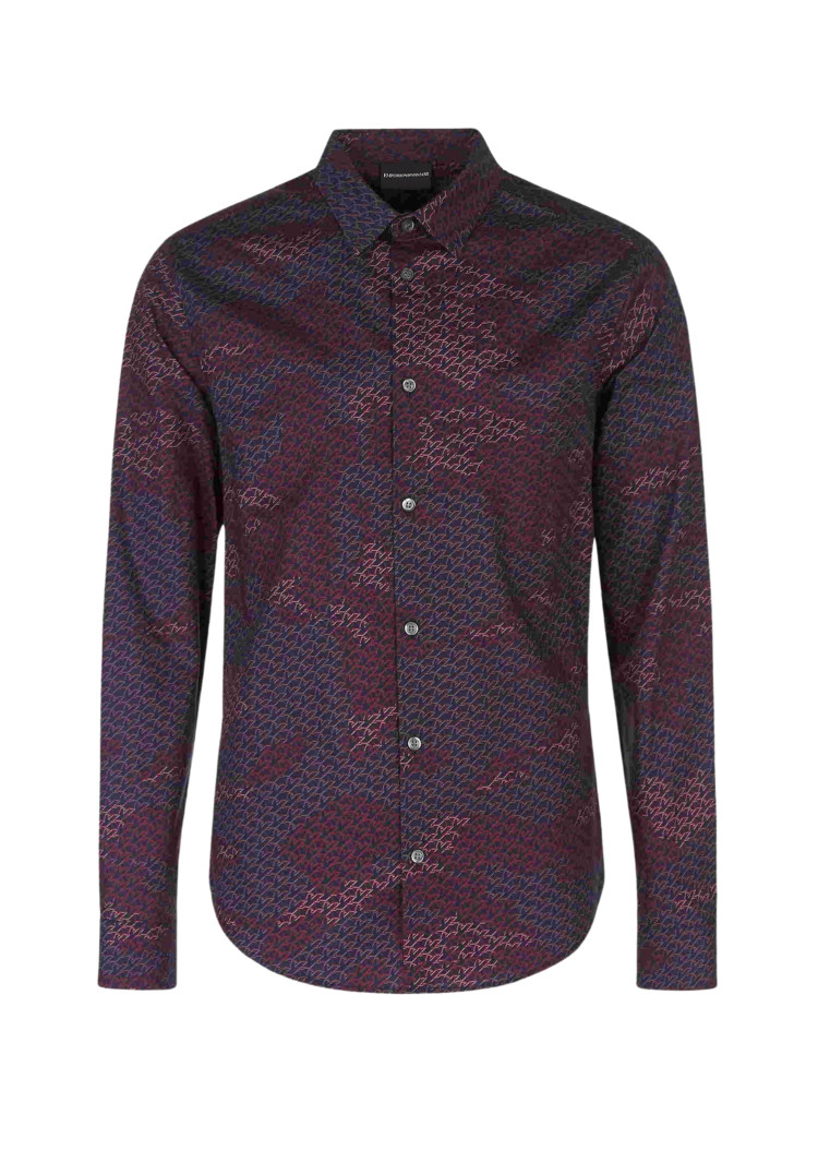 Сорочка повседневная Extra-slim fit для мужчин (465203), цвет Синий - №1