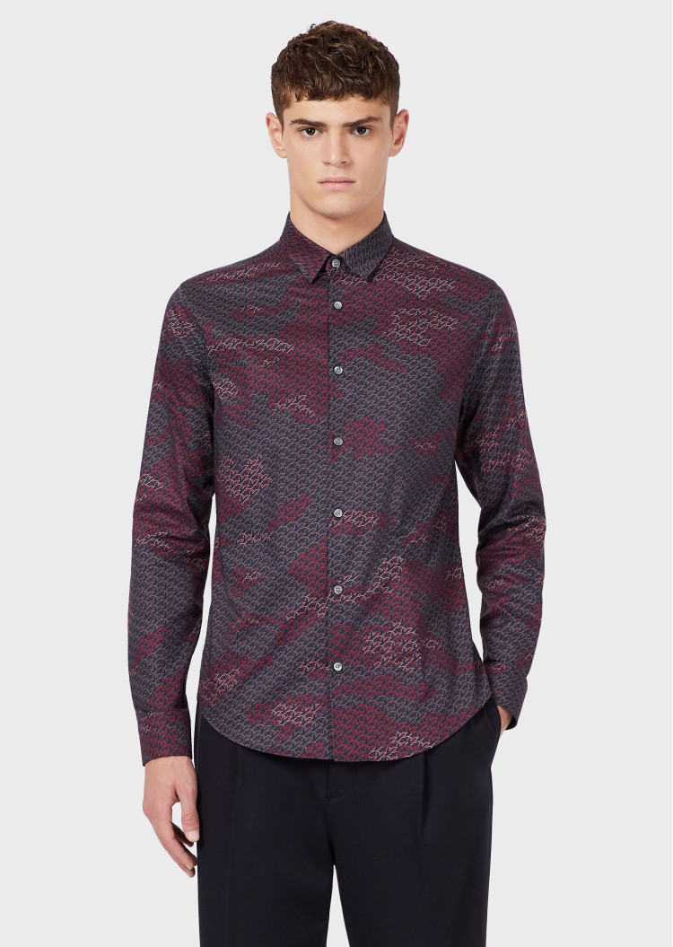 Сорочка повседневная Extra-slim fit для мужчин (465203), цвет Синий - №2