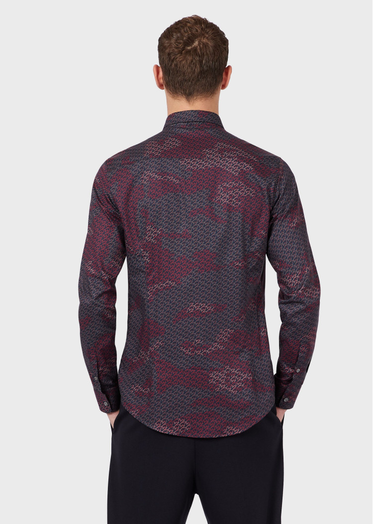 Сорочка повседневная Extra-slim fit для мужчин (465203), цвет Синий - №4