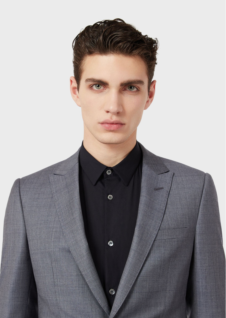 сорочка ділова Extra-slim fit для чоловіків (465204), колір Синій - №6