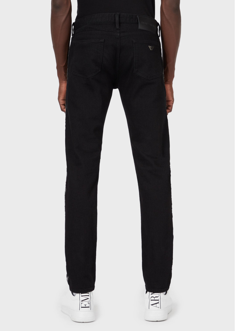 Джинси Slim Slim fit для чоловіків (465222), колір Чорний - №3