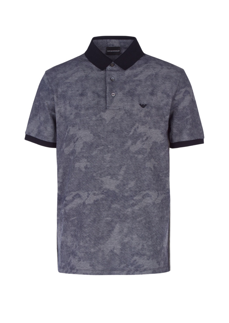Поло Slim fit для мужчин (465223), цвет Синий - №1