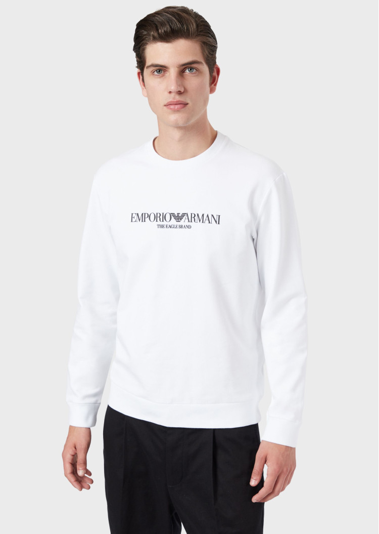 Світшот Regular fit для чоловіків (465246), колір Білий - №2
