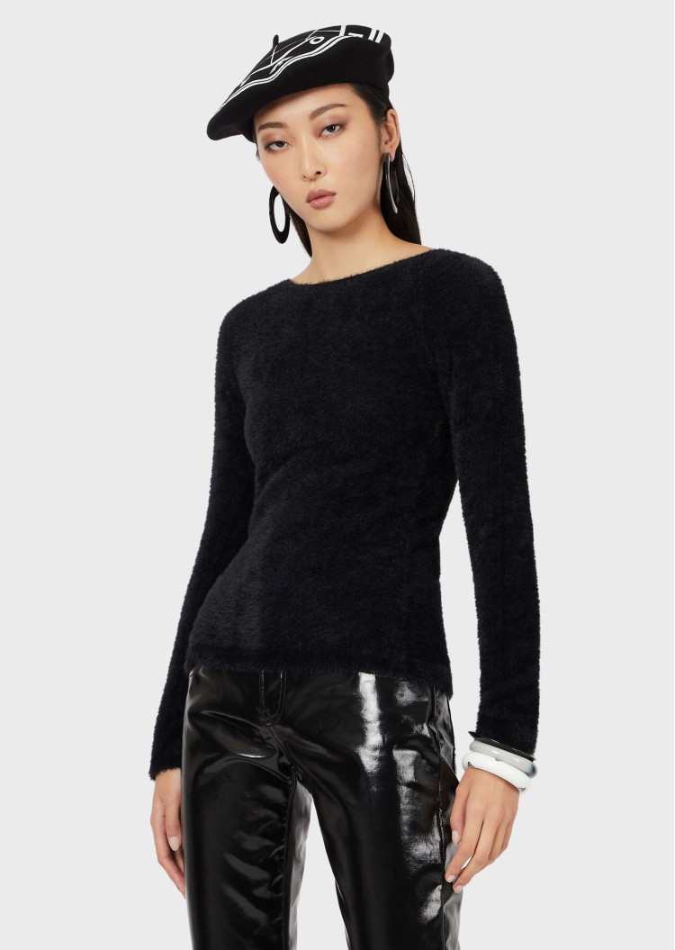 Джемпер Slim Fit для женщин (465498), цвет Черный - №2