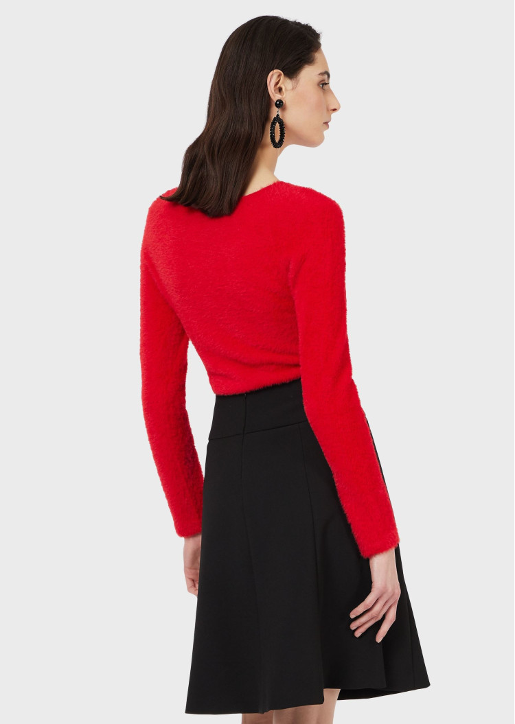 Джемпер Slim Fit для жінок (465500), колір Червоний - №4