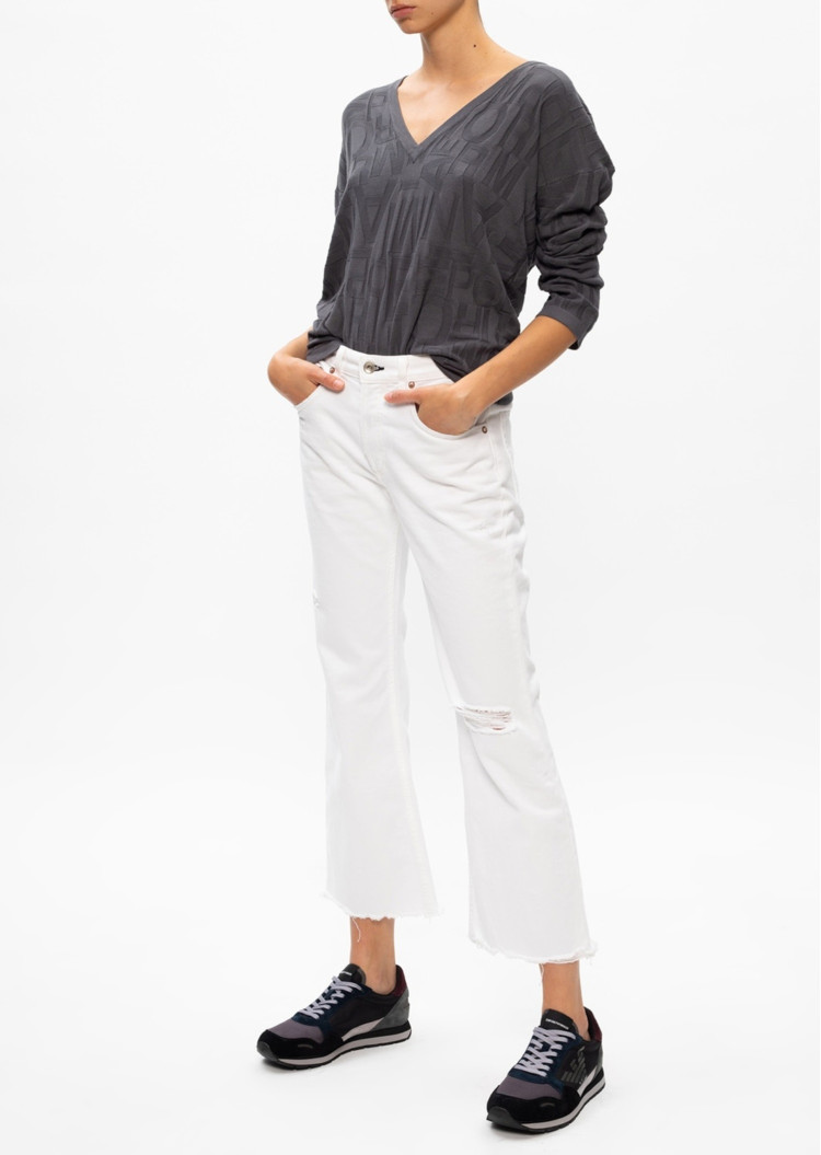 Пуловер Slim Fit для женщин (465502), цвет Серый - №3
