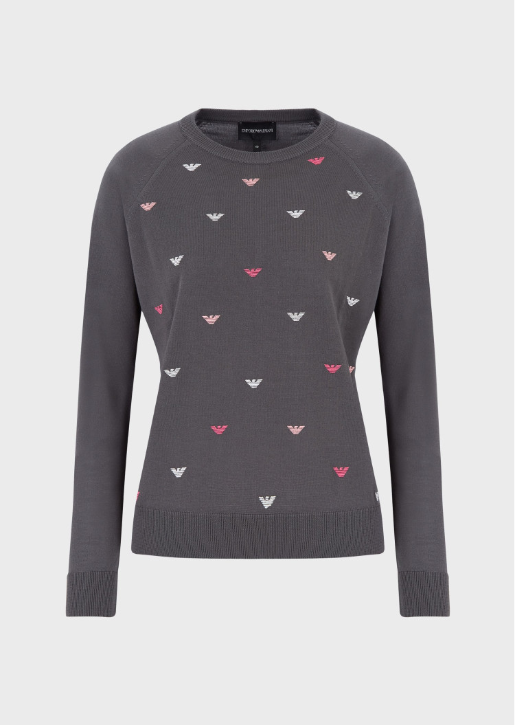 Джемпер Slim fit для жінок (465504), колір Сірий - №1