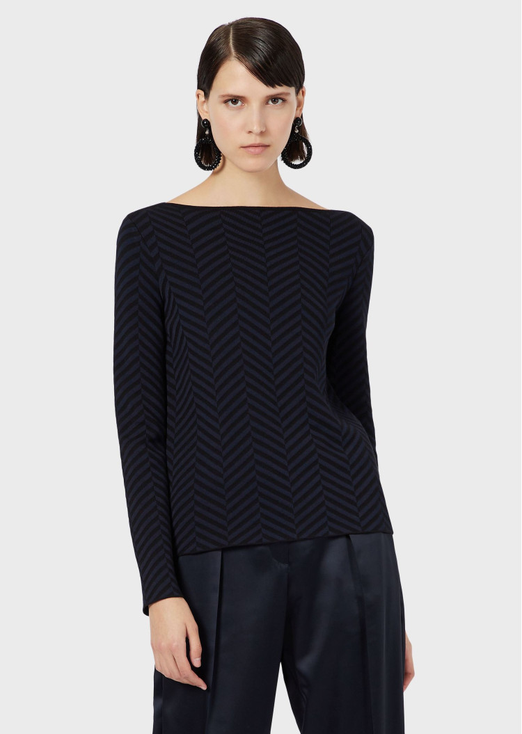 Джемпер Slim Fit для женщин (465507), цвет Черный - №2