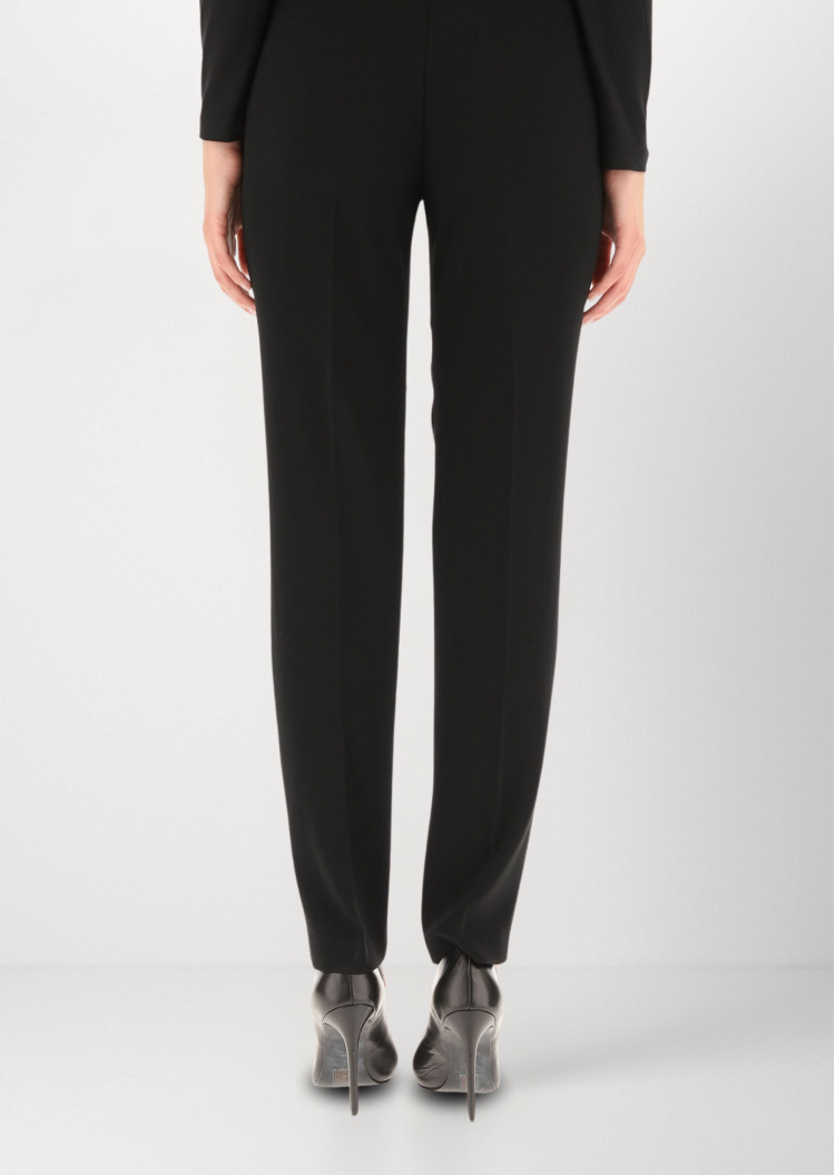 Брюки повседневные Slim fit Низкая для женщин (465530), цвет Черный - №3