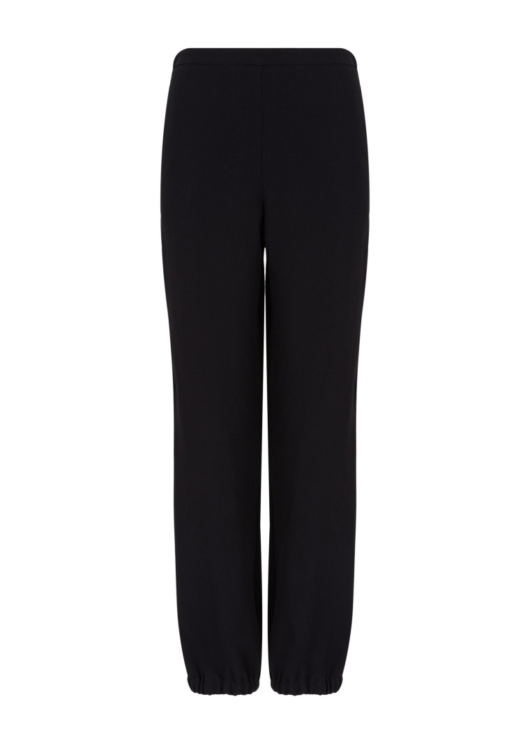 Брюки костюмные Slim fit Средняя для женщин (465540), цвет Черный - №1