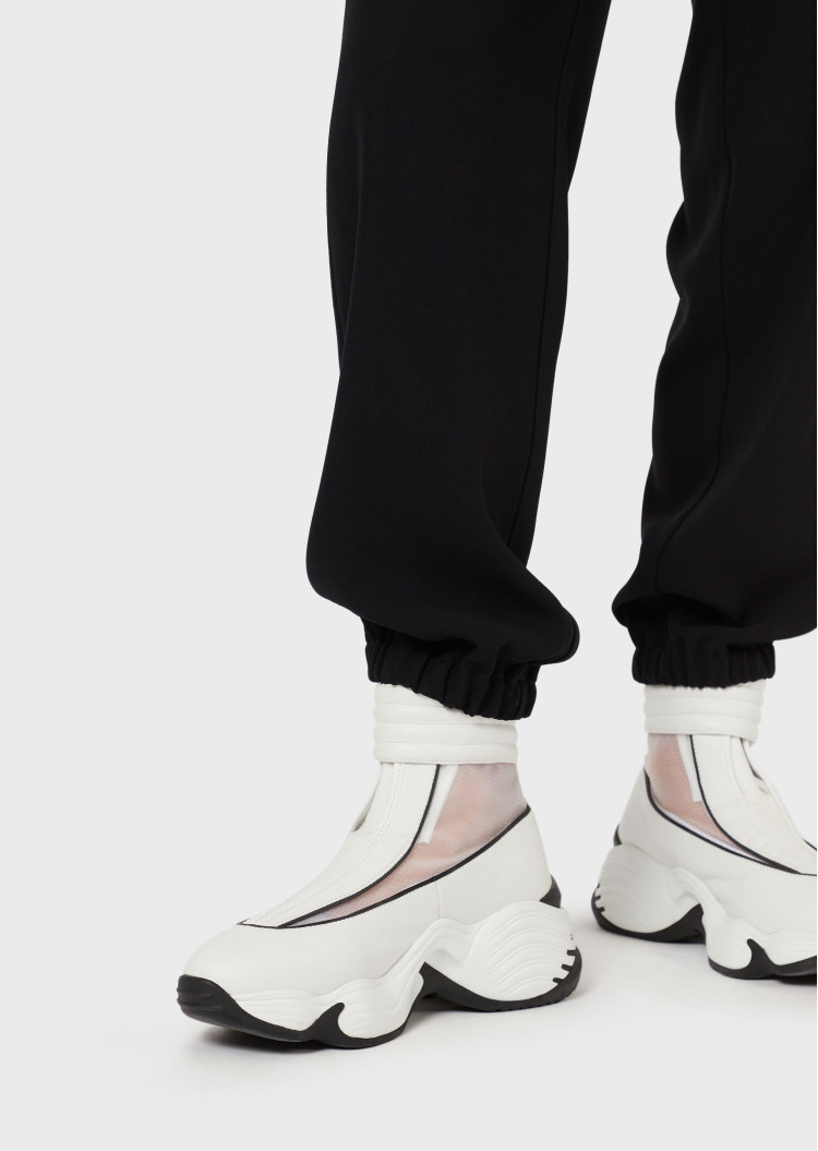 Брюки костюмные Slim fit Средняя для женщин (465540), цвет Черный - №6