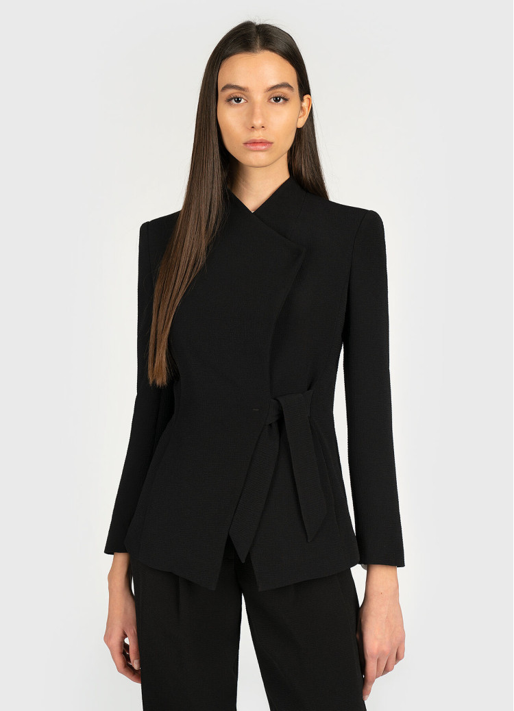 Жакет костюмный Slim Fit для женщин (465542), цвет Черный - №2