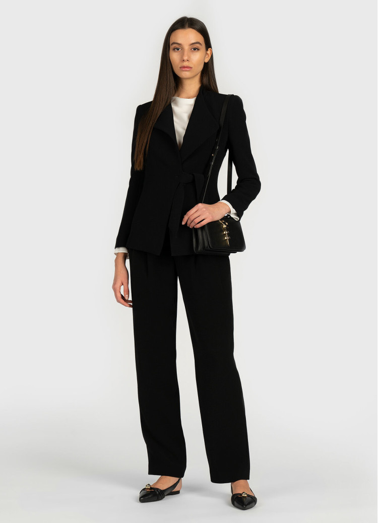 Жакет костюмный Slim Fit для женщин (465542), цвет Черный - №3