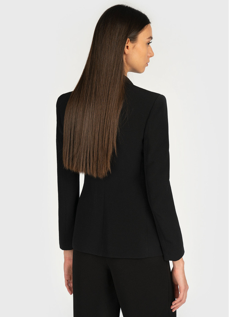 Жакет костюмный Slim Fit для женщин (465542), цвет Черный - №4