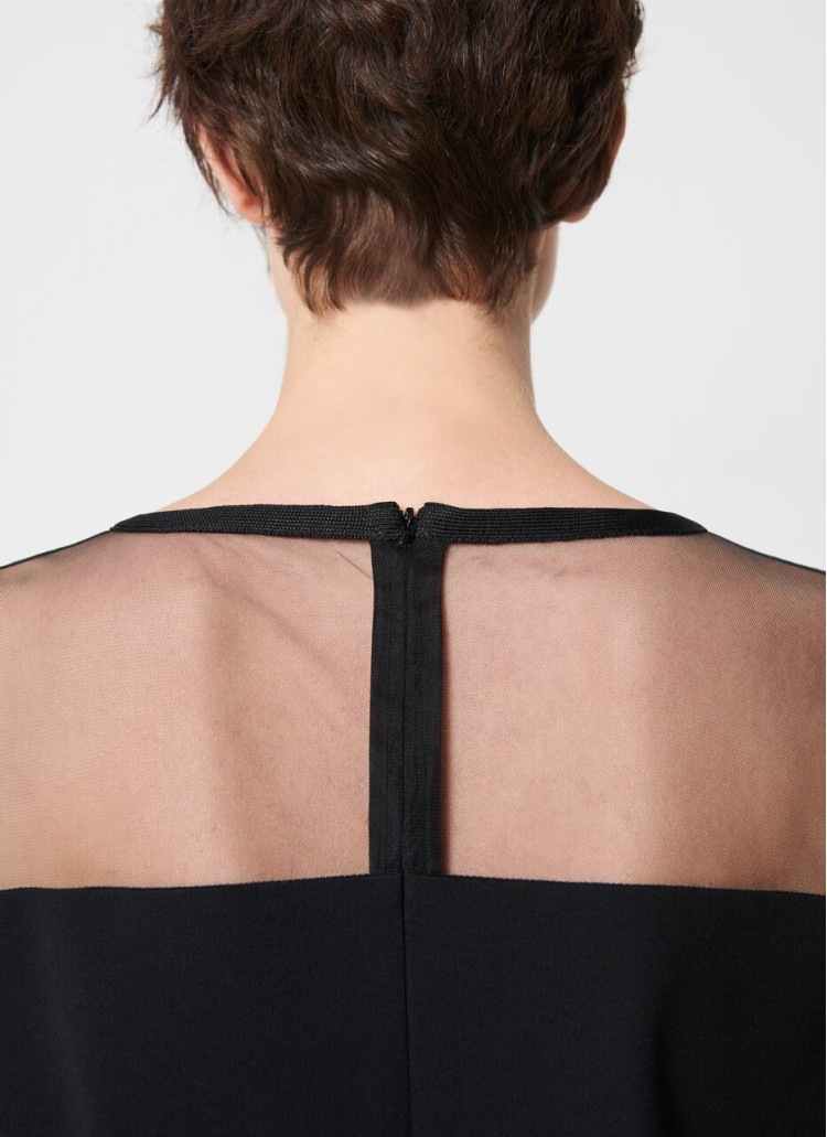 Сукні міді Slim fit для жінок (466092), колір Чорний - №5