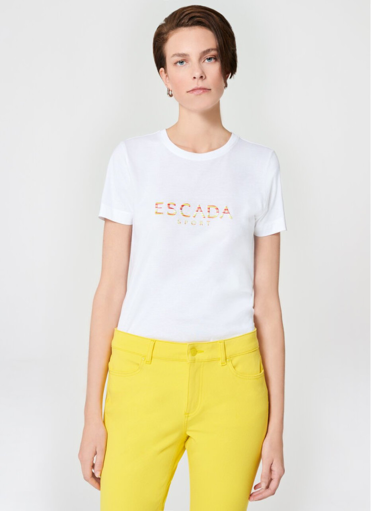 Футболка Slim fit для жінок (466110), колір Білий - №2