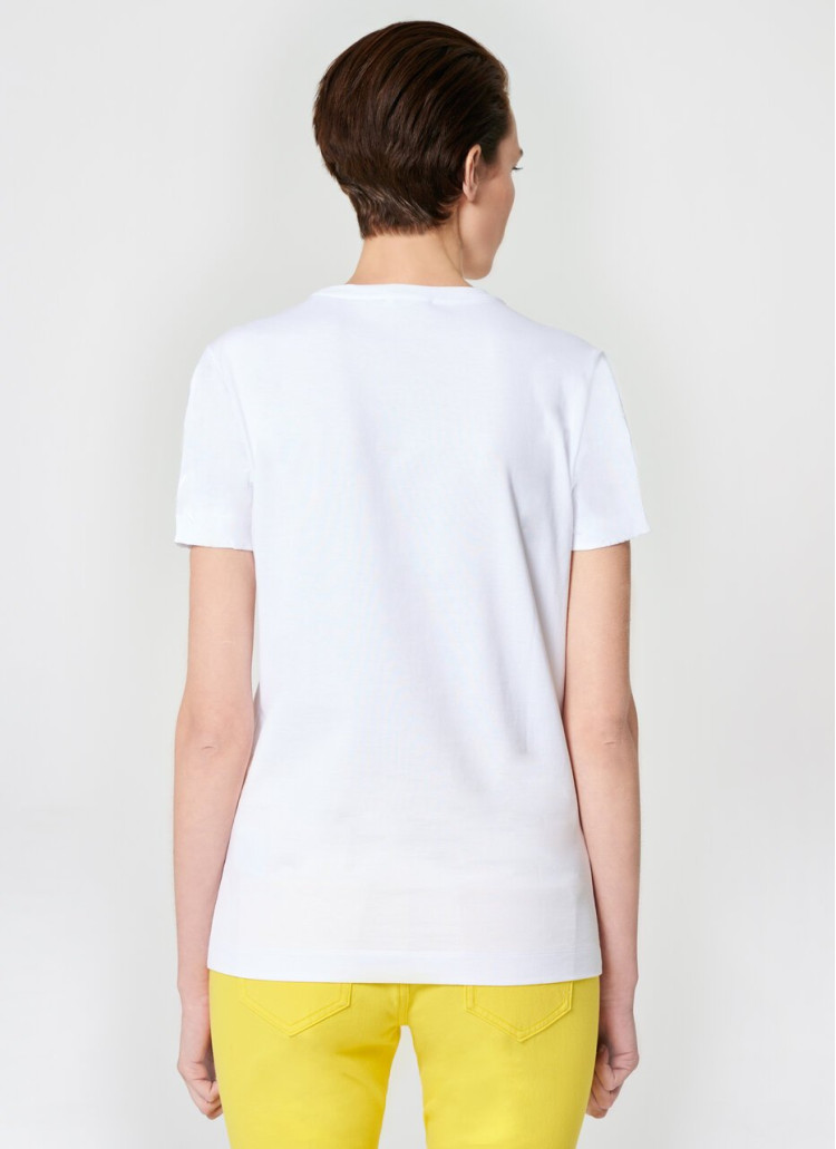 Футболка Slim fit для жінок (466110), колір Білий - №4