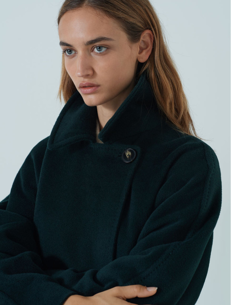 Пальто зимнее Regular fit для женщин (466424), цвет Зеленый - №6