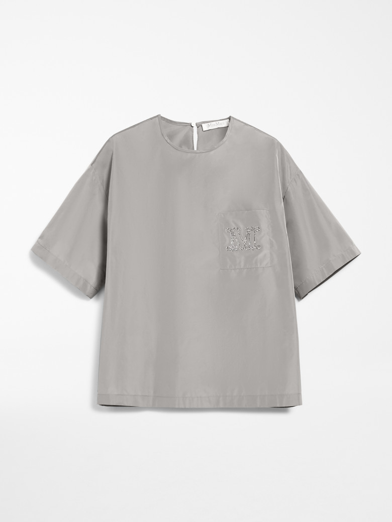 Блуза с коротким рукавом Regular Fit: классический крой, средняя свобода движений.