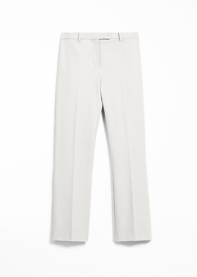 Брюки повсякденні Slim fit Середня для жінок (466741), колір Молочний - №1