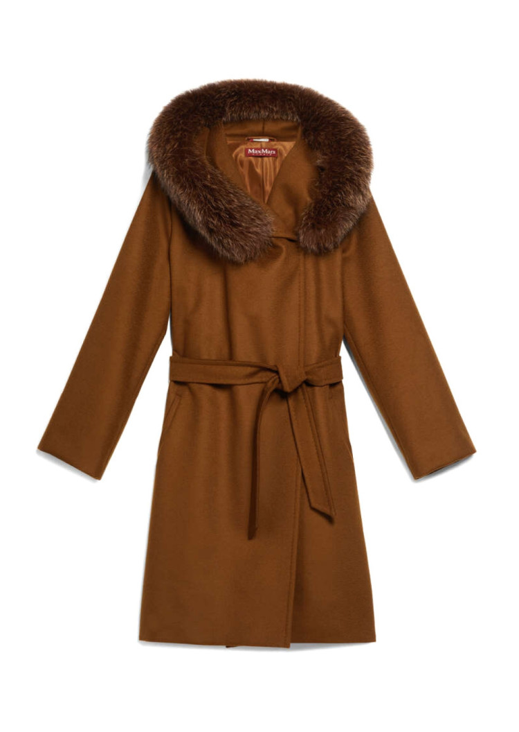 Пальто зимнее Regular fit для женщин (466757), цвет Коричневый - №1
